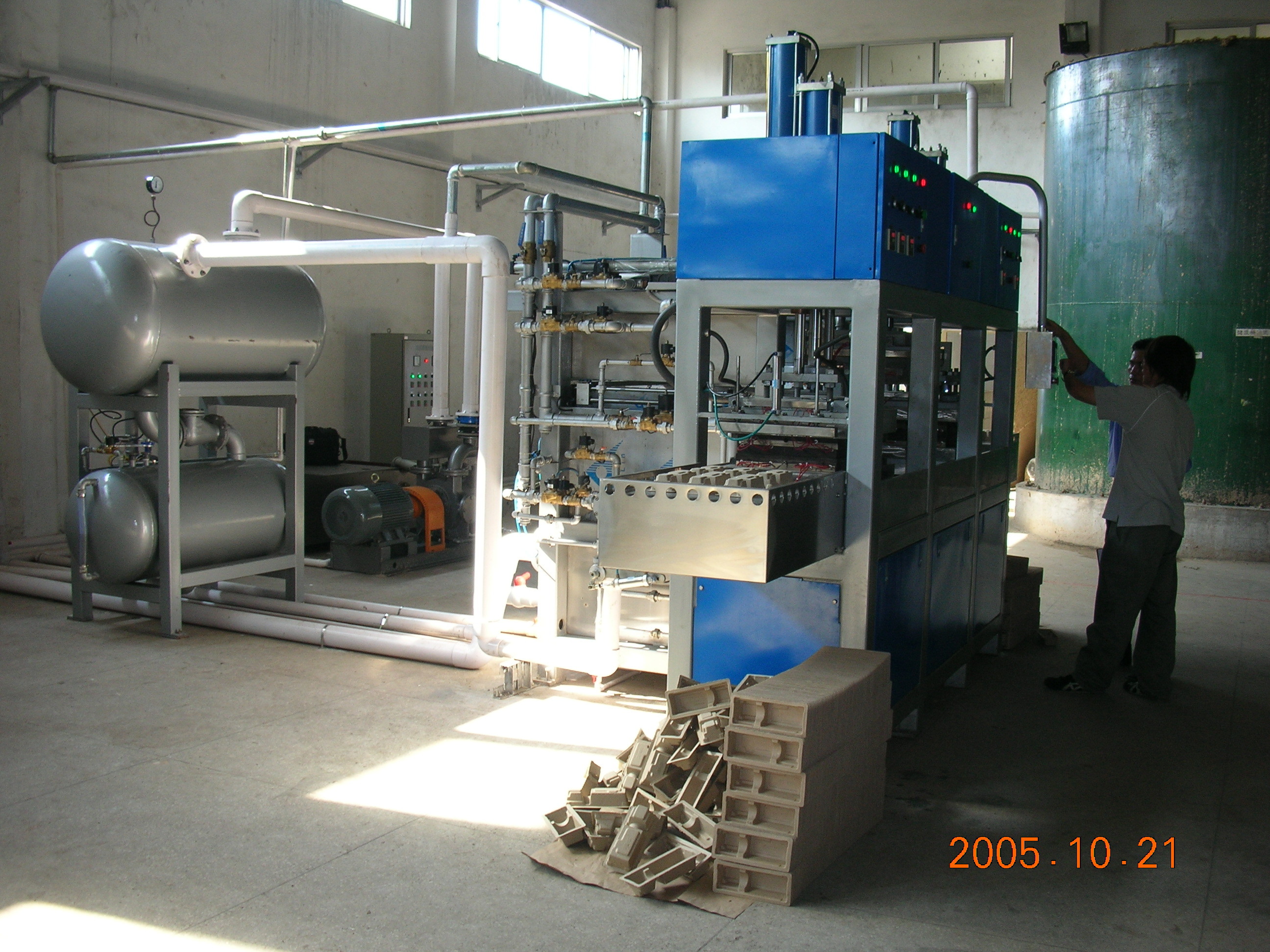 Disposable Lunch Box Making Pulp Thermoforming Machine 1200pcs/hr Customized
