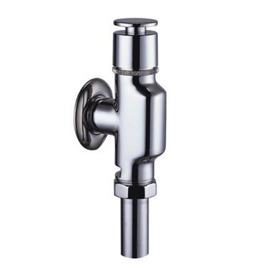 Brass Low Pressure Toilet Flush Valves / 0.05 - 0.9MPA Commode Flusher Chrome