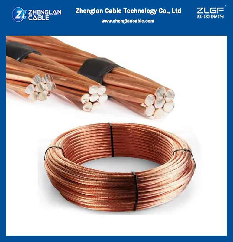 BS 4087 Standard Copper Clad Steel Conductor Earth Wire for Electrical Conductors ASTM B 452 30%IACS