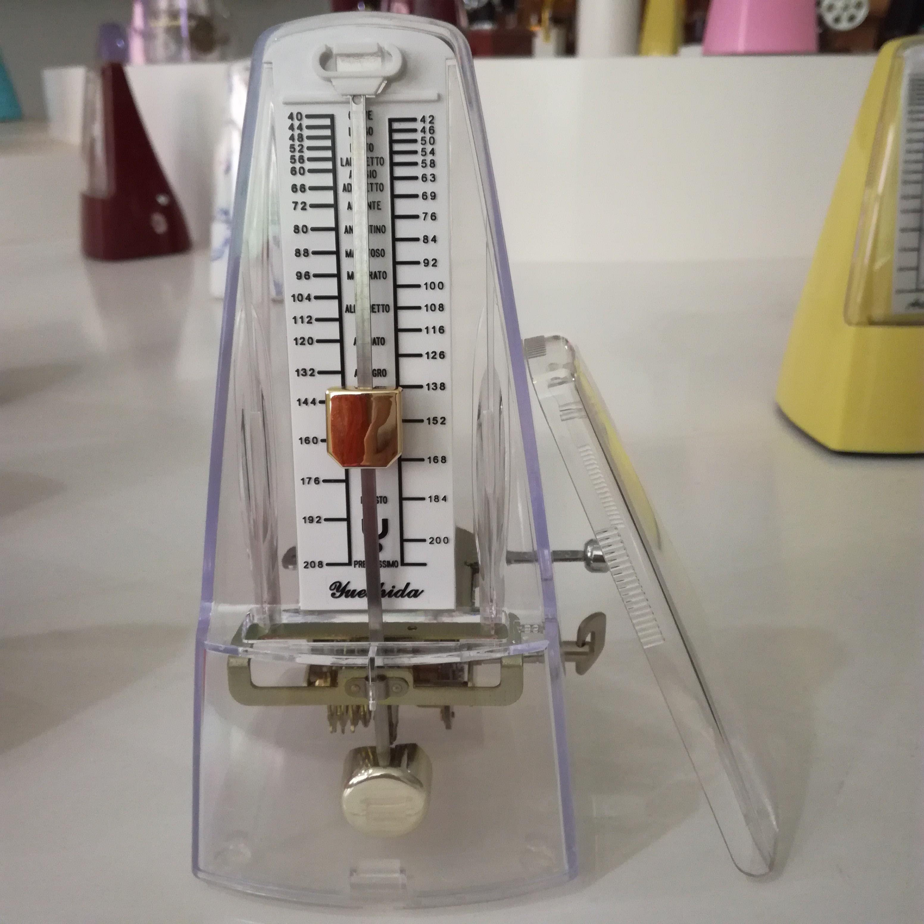 china Factory price musical instrument accessories yinda mechanical metronome tuner for guitar/piano/voilin beginners