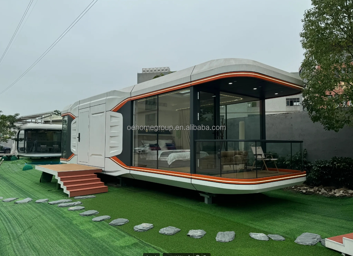 Fully Assembled Prefab Houses Customized Small Prefab House For Guard Room Prefab House Kit