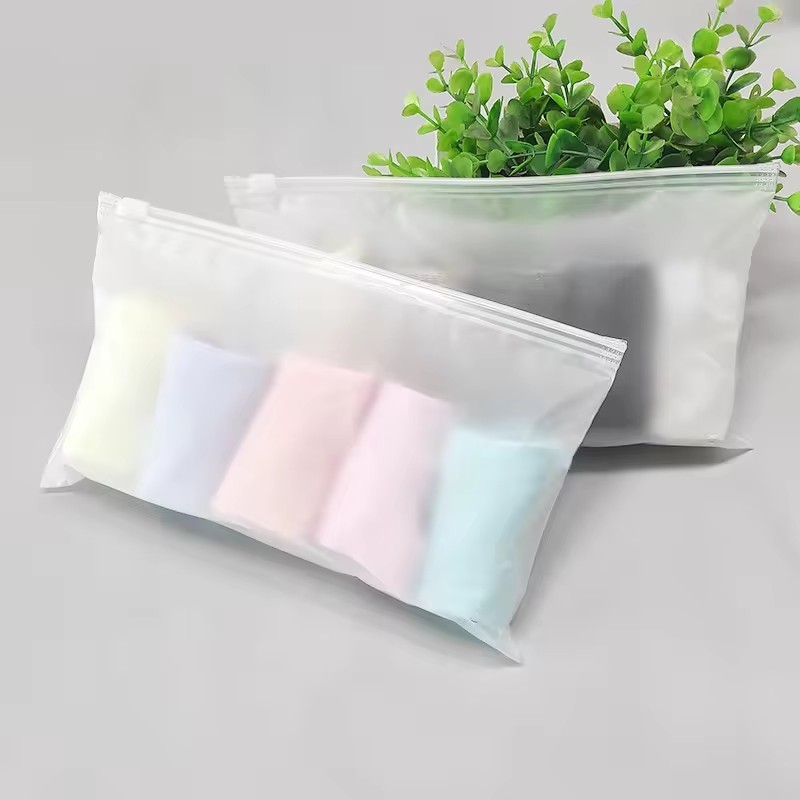 Moisture Resistant Clear Plastic Zipper Pouch For Shoes Clothing Protects Against Dust