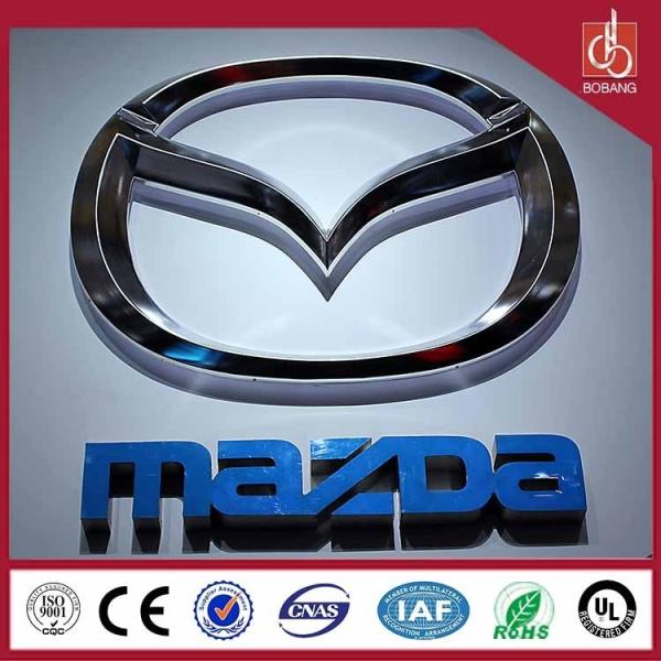 Outdoor advertising acrylic light huge size led light 3D custom car logo with