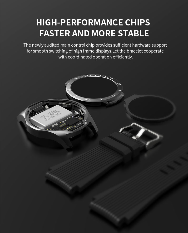 GT107 Smart Watch 1.28Inch circular 240*240 Full Touch Screen Body Temperature Health Band