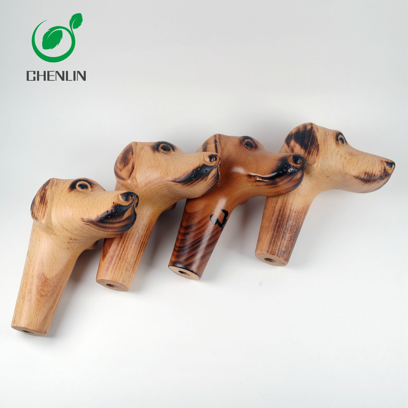 OEM Hand Carved Wooden Walking Stick For Old Person Wear Resistant