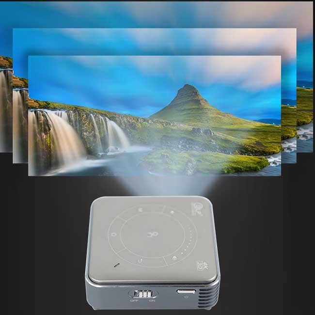 854*480 Portable Mini DLP Projector HDMI 1.40 USB 2.0 30-120 Inch Projection Area