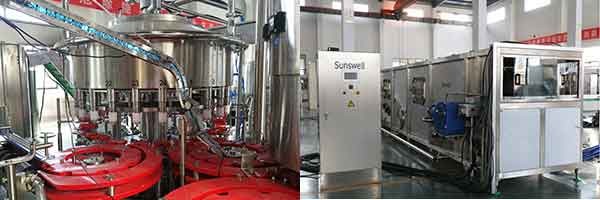 PE Film Shrink Wrapping Juice Filling Machine Within ± 2mm Control Accuracy