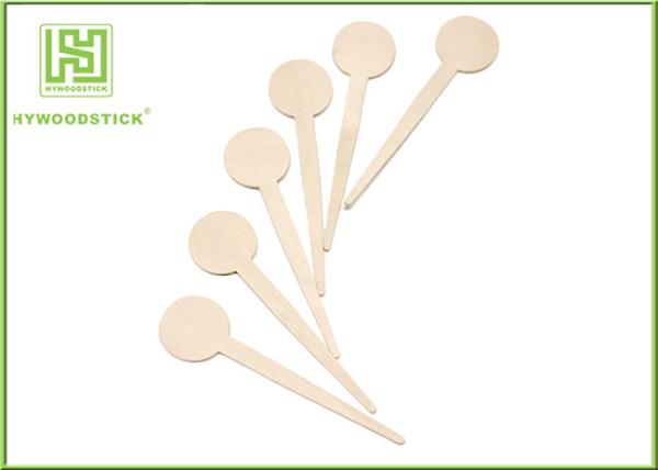 FSC Natural Wooden Coffee Stirrer Sticks Irregular Shape / Linear Beverage