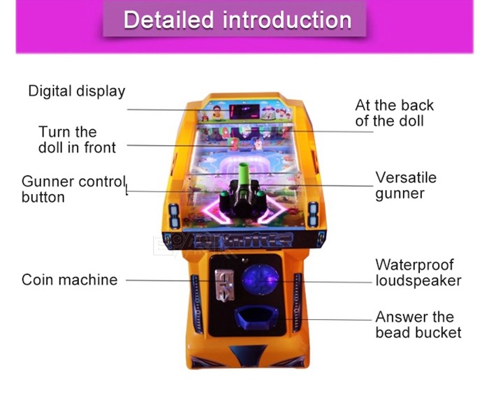 220V Arcade Shooting Amusement Game Machines Interstellar Pinball Platform