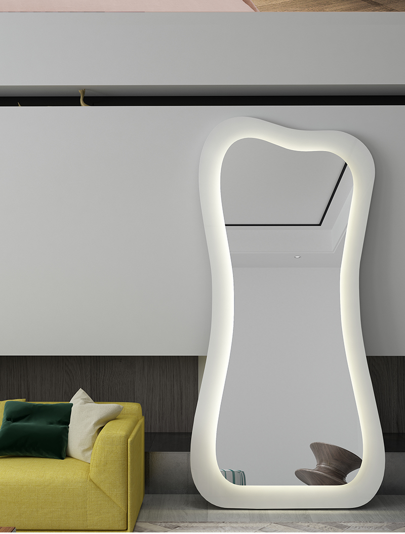 Hollywood Standing Full Length Xl Floor Mirror With Led Light 71x32