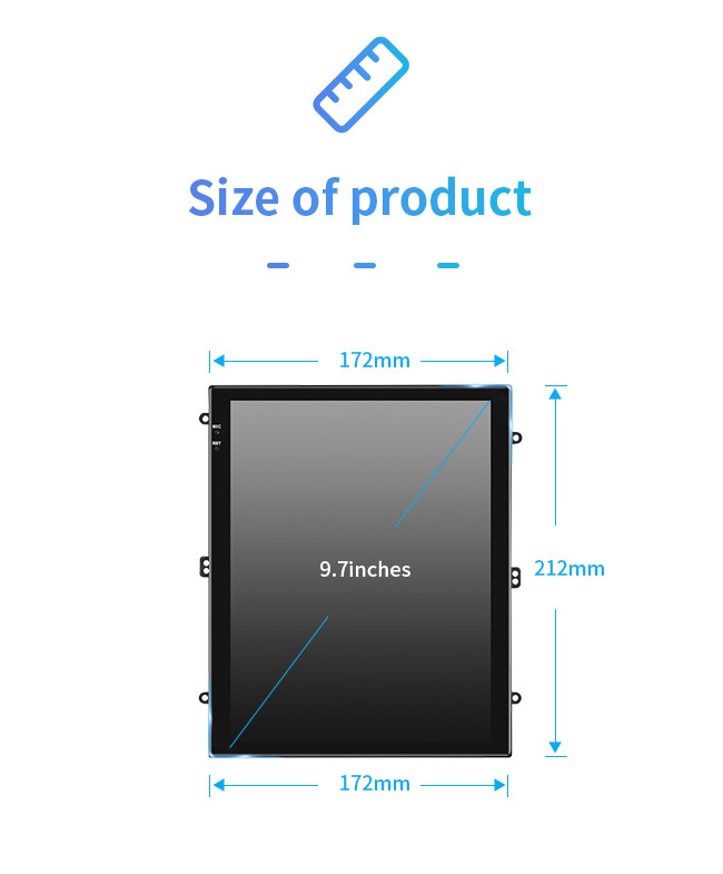 9.7 Inch Car Android GPS Navigation Universal Vertical