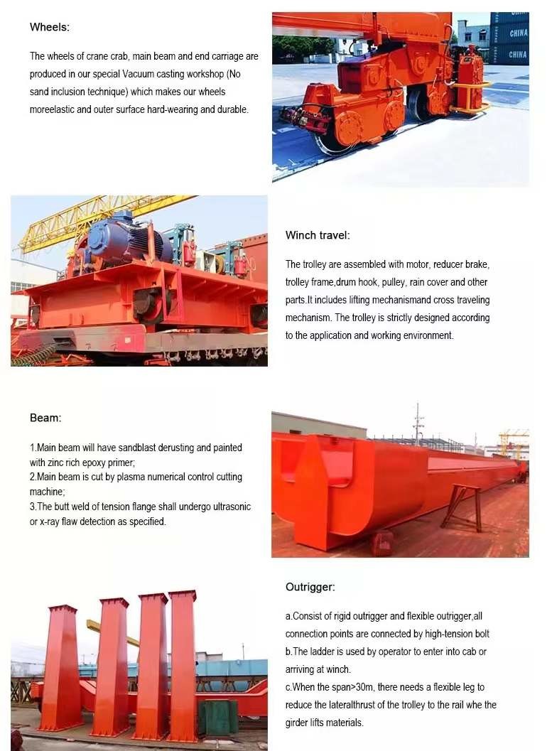 ISO Warehouse A5-A7 Mg Double Girder Gantry Crane 16/3.2T