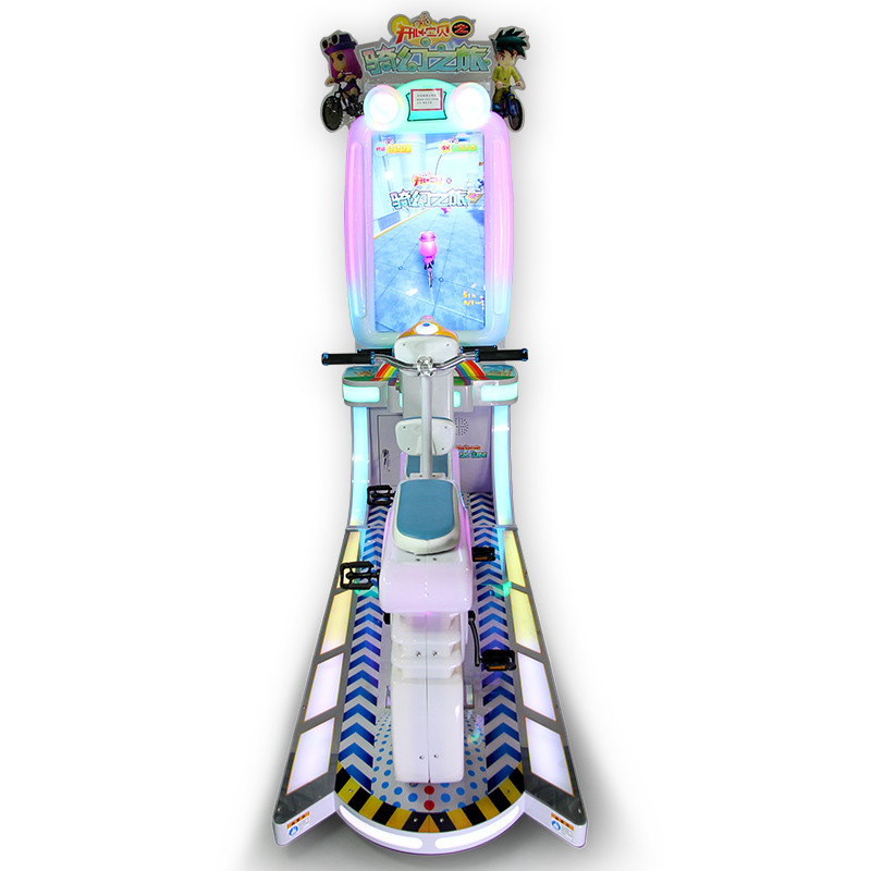 Kids Indoor Coin Operated Riding Bike Racing Magical Tour Sports Games