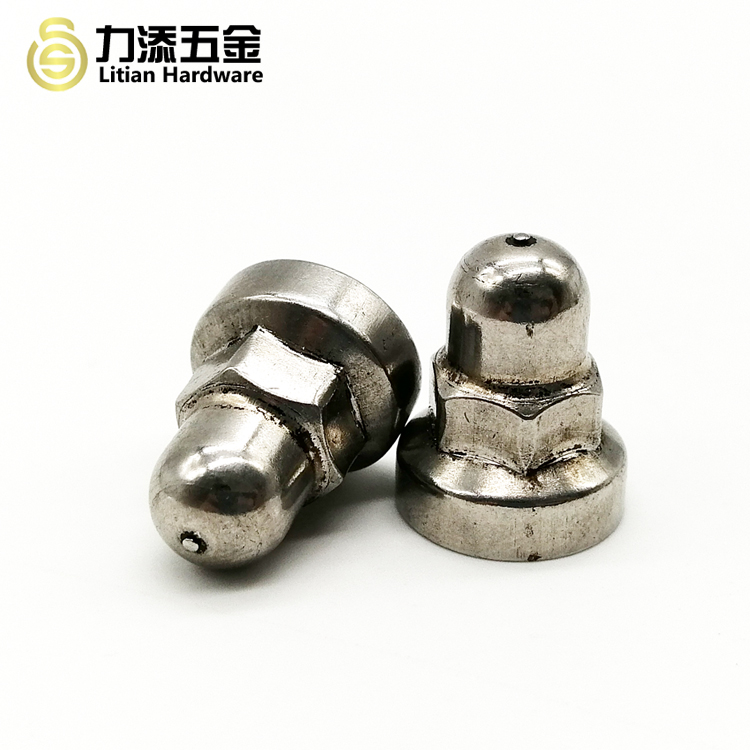 Galvanized Domed Cap Nut DIN1587 Silver For Connector Bolts