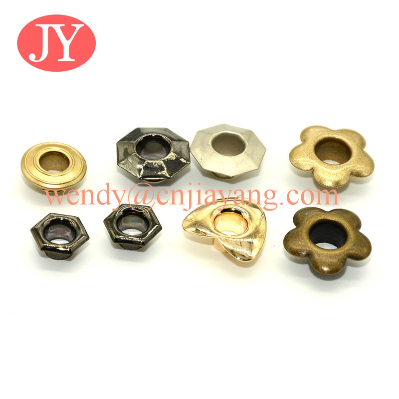 Jiayang No Fade Washable Plated Metal Eyelets For Clothing/Bags
