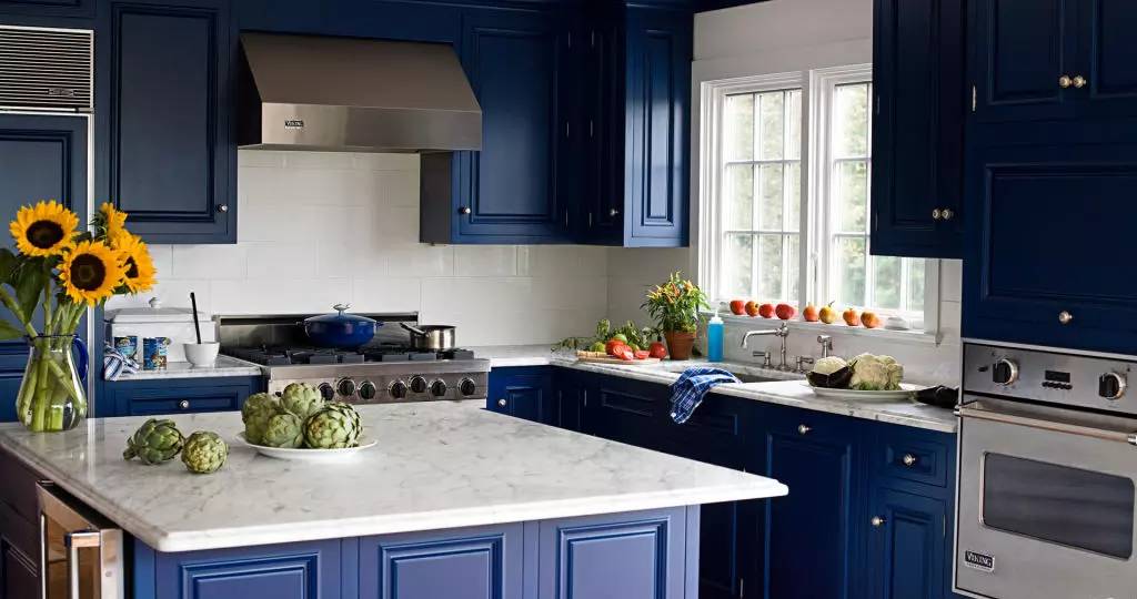 Quartz Stone Countertop Complete Set Kitchen Wall Cupboard with Veneer/Lacquer Finish