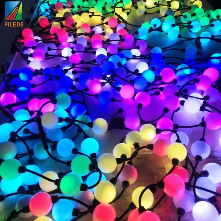 50mm LED Pixel Ball RGB 24V 360 Angle View for Holiday Decoration