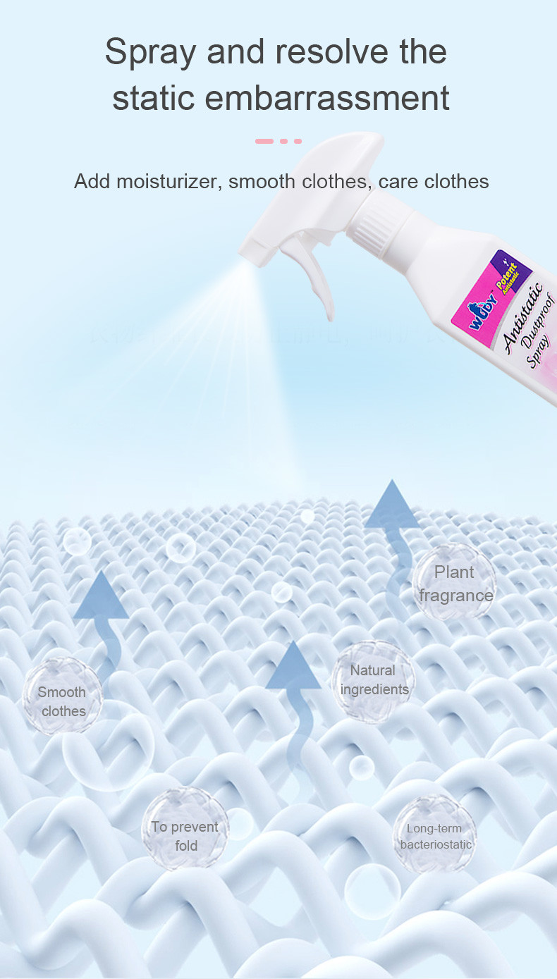 300ML Furniture Care Protection Kit Antistatic Electricity Spray For Clothes