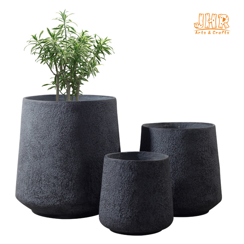 Outdoor Planters Fiber Clay Planter Pots Garden Flower Pots Resin Plant Pots Patio Planters Large Pots