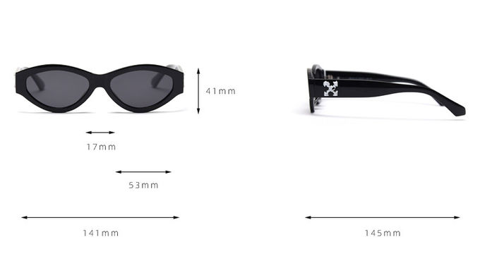 Little Cat Eyes PC Sunglasses UV400 141MM Trendy For Women 2021