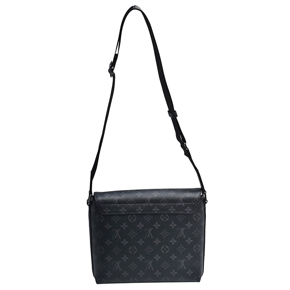 OEM Cowhide Branded Shoulder Bag Mens Louis Vuitton District PM Messenger Style