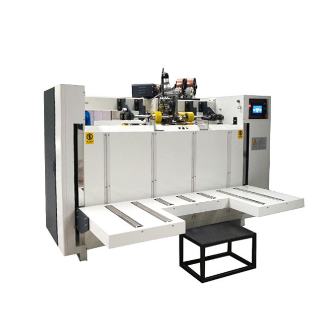 Semi Auto Corrugated Carton Box Stitching Machine Equipment Double Servo Motor