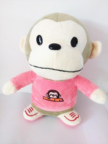 plush monkey red boys shoes hot toys for kids cheap china cartoon children