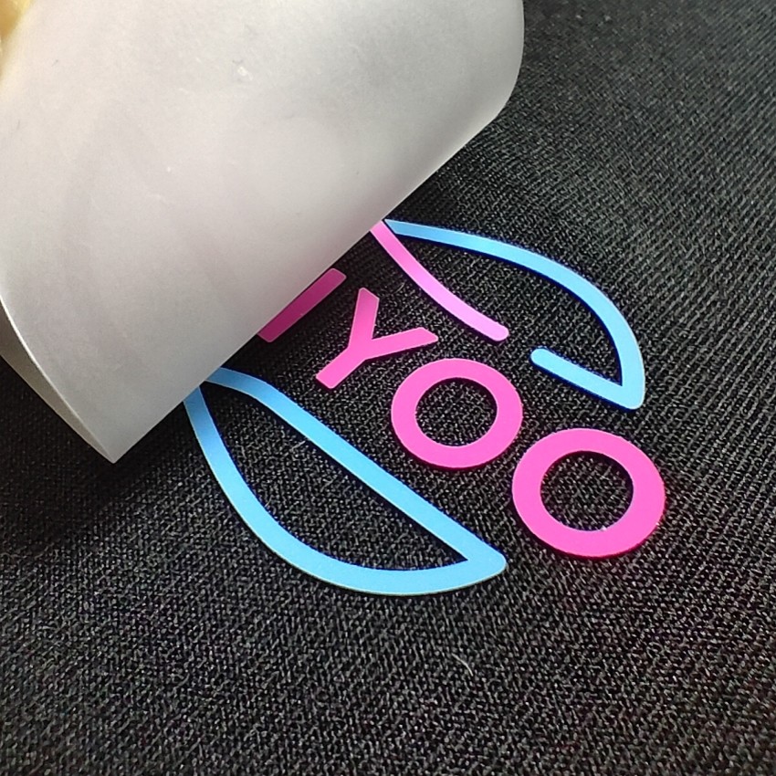 Matte Surface Silicone Heat Transfer Logo Flat Screen Printing Logo Customized