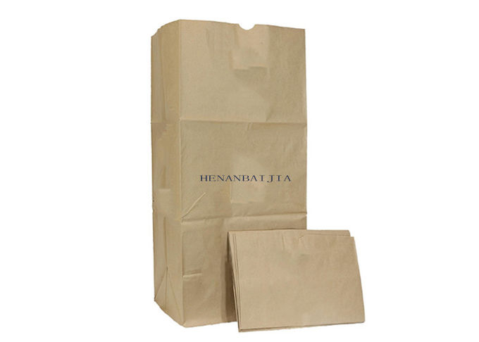 200 Microns Multiwall Kraft Paper Bags 25kg Lawn And Leaf Refuse Bags