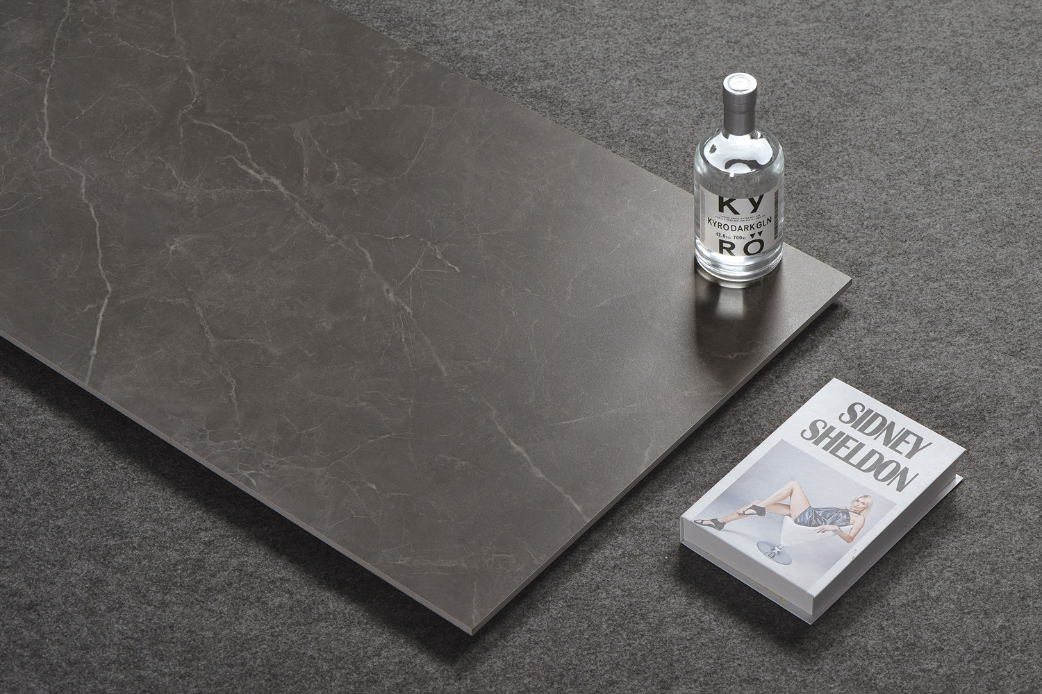 24"x48" Soft Glazed Porcelain Tile And Grey Floor Tile For Kitchen Wear-resistance