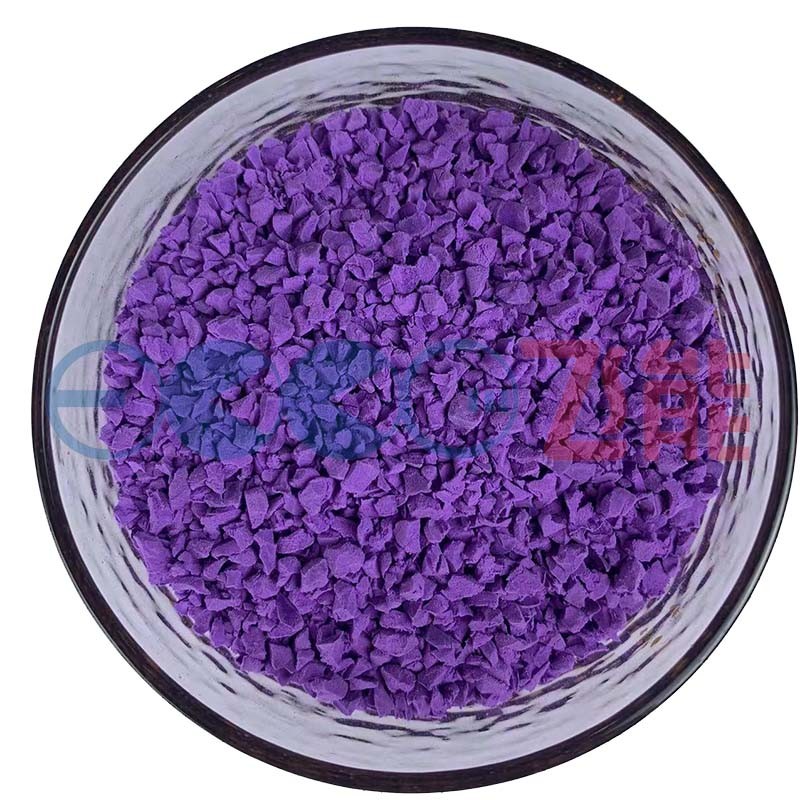 Safety SBR Rubber Crumb Wet Pour In Place Flooring Rubber Granule MSDS Certificate