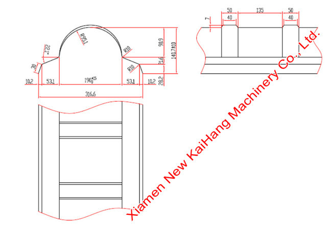 Easy Operate Metal Roof Ridge Cap Roll Forming Machine / Roof Tile Roll Forming Machine