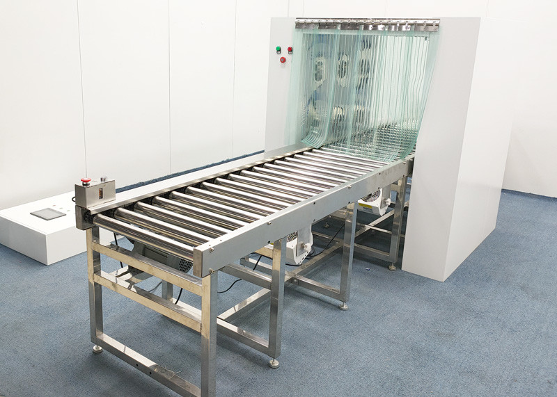 Cleanroom Steel Air Shower Pass Box And Automatic Roller Conveyor