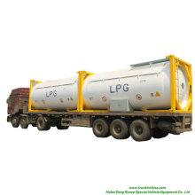 LPG ISO T50 Tank Container 20FT, 30FT, 40 FT Portable or Road Trannsport Un1075 (DEM, Isobutane, cooking gas) 24kl, 42kl
