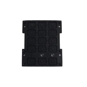 Customize Industrial Control Black Silicone Rubber Keypads Operating Force