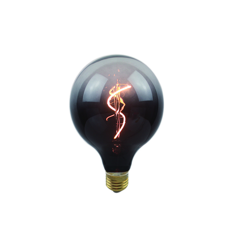 4 Watt Dimmable G125 Gradient Lamp 2200K Decorative Curved Filament LED Bulb
