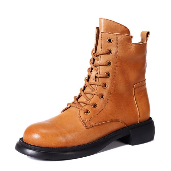 HZM041 Single Shoes Women'S Spring New Thick Heel Pointed Literary Single Shoes