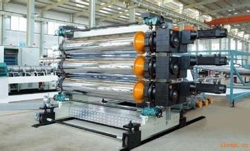 PP PC Plastic Hollow Grid Sheet Plastic Board Extrusion Line With Single Sscrew Extruder