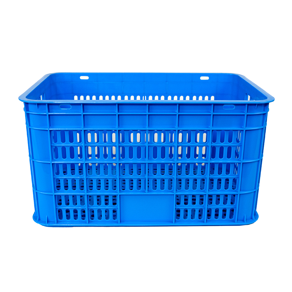 Supermarket Stackable Plastic Crate with Vented Design Customized Color and NO Foldable