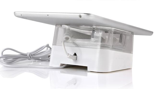 COMER alarm display acrylic holder for anti theft Tablet PC security stands with charging cable