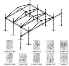 6082 Aluminum Spigot Truss Aluminum Square Truss Opening Ceremony Use