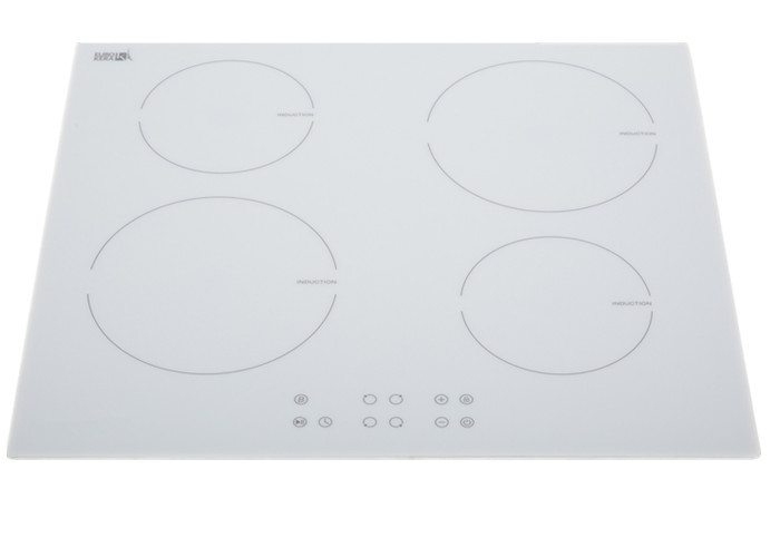 6000W Built In Knob White Color Four Burner Induction Stove