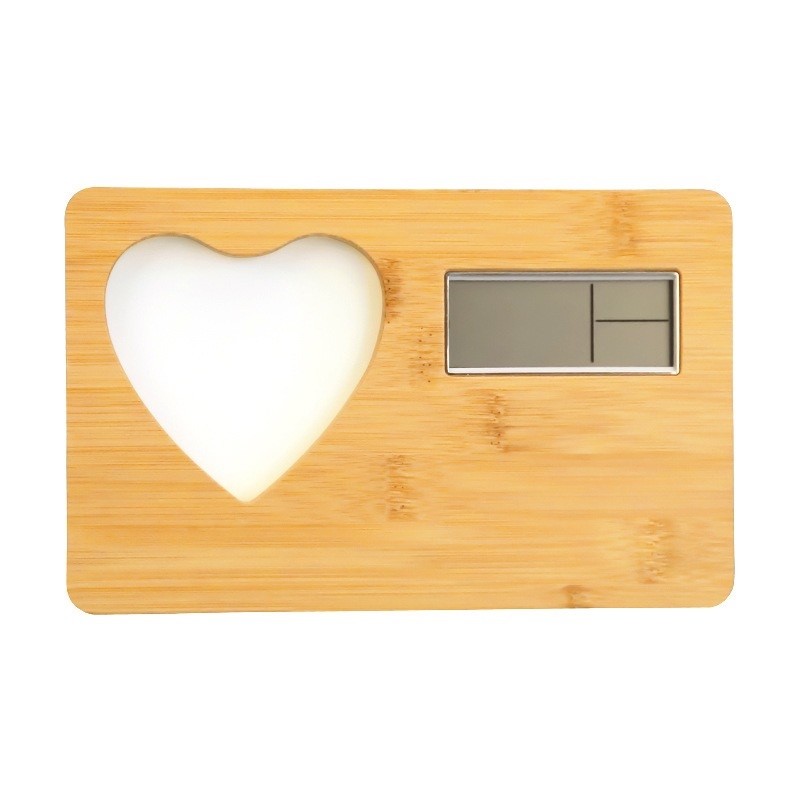 DIY Blank Sublimation Wooden Digital Clock Photo Frame For Sublimation Printing