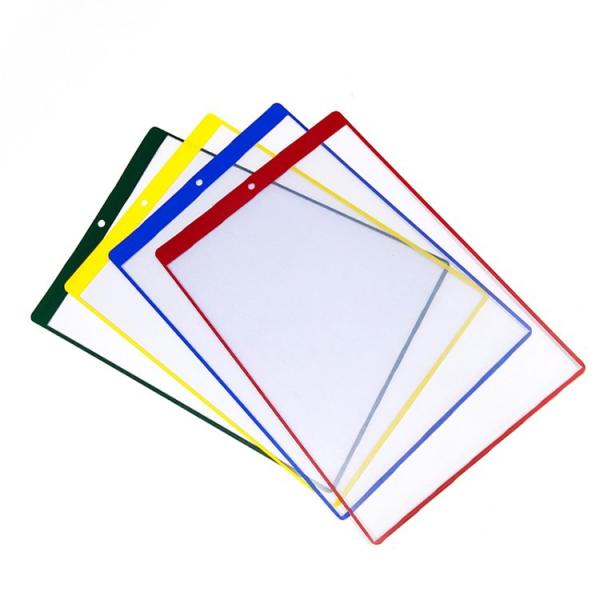 Transparent PVC Wall Mounted Document Holder Magnetic Pocket Folders PH01