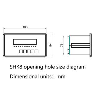 SHK8 Batching Scale Control System Weight Control Indicator with 3 Inputs and 3