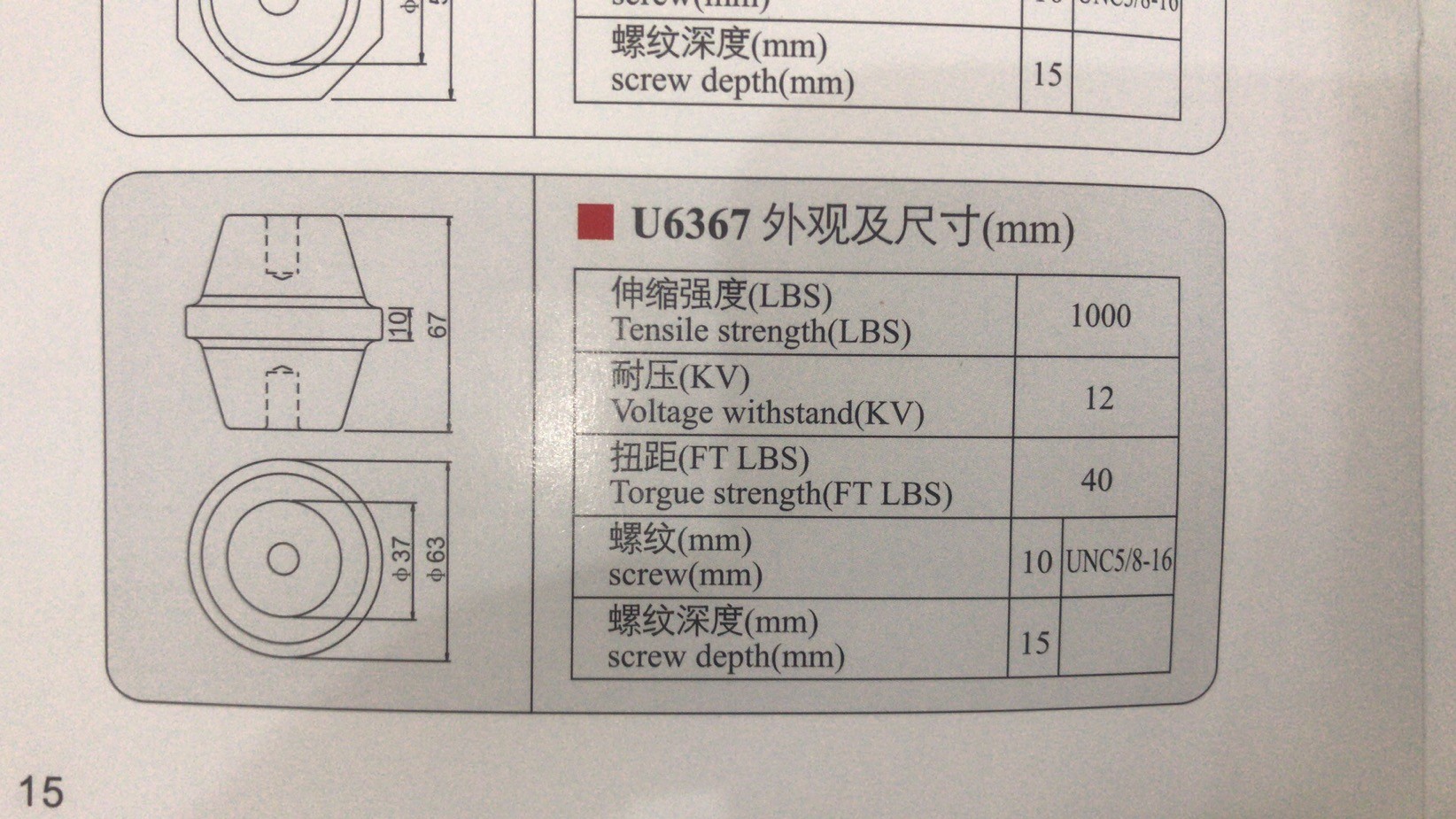 SM6367 Ball shape Busbar Insulator SM Insulators