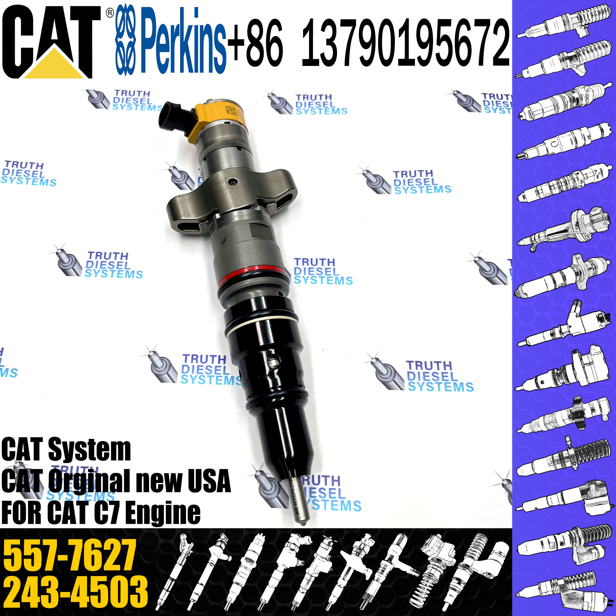 C7 C9 Fuel Injector 387-9427 557-7627 293-4071 295-1411 293-4573 10R-4763 20R-8059 20R-8057 For Caterpillar Excavator