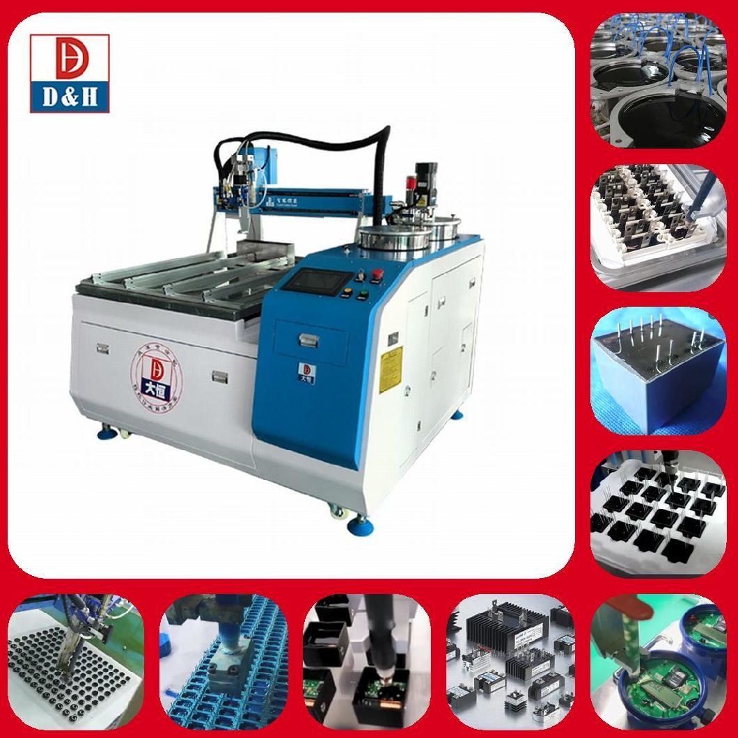 2K PUR Resin Compound Resin Silicone Epoxy Metering Mixing Machine 2 Part Potting Machine