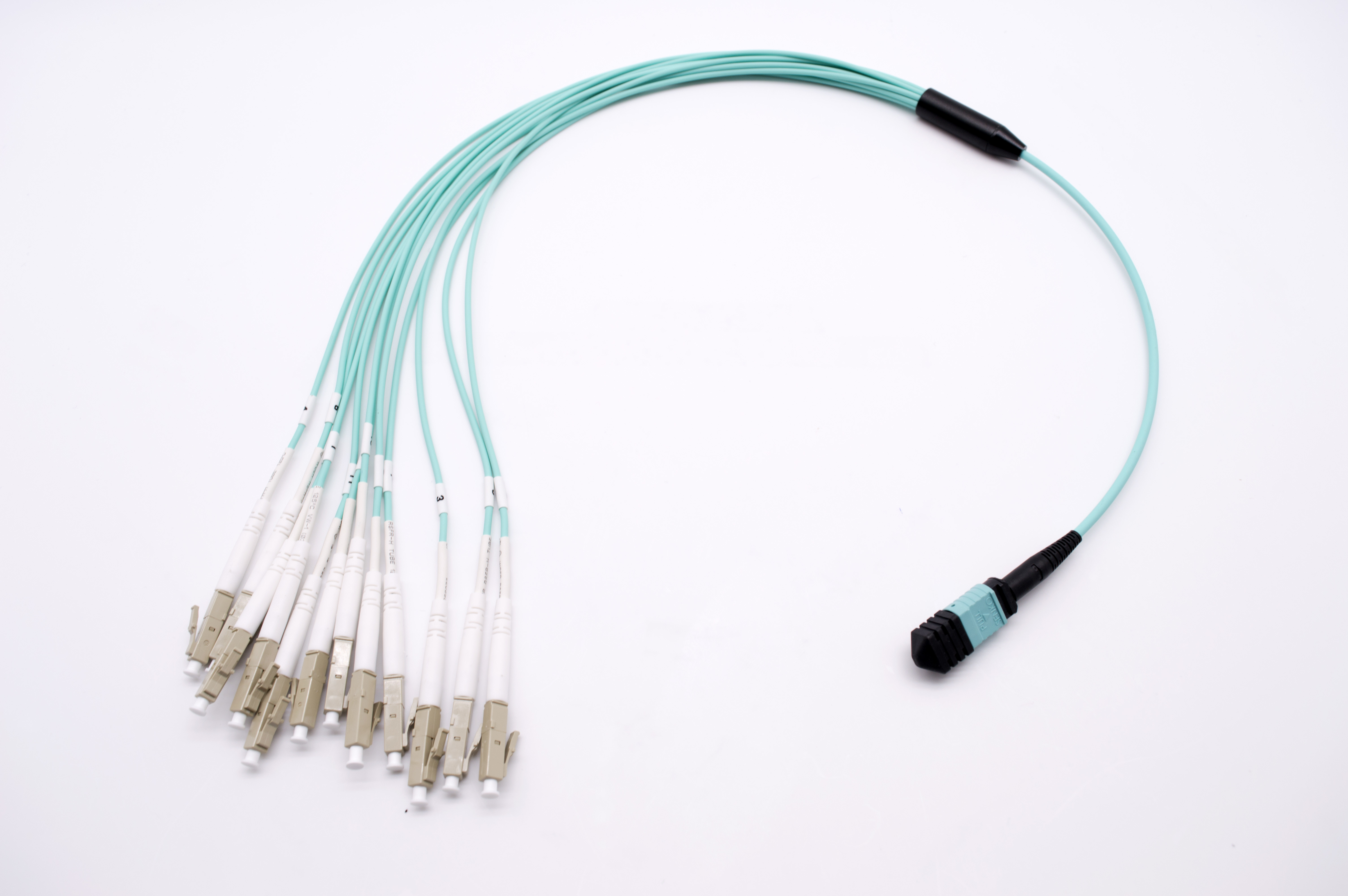 Multimode OM3/OM4 8/12/24 core mtp mpo fiber breakout cable,MPO MTP female to female fiber connector