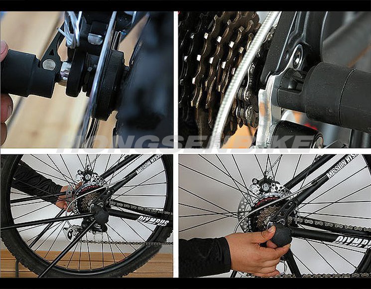 U type mountain bicycle parking rack